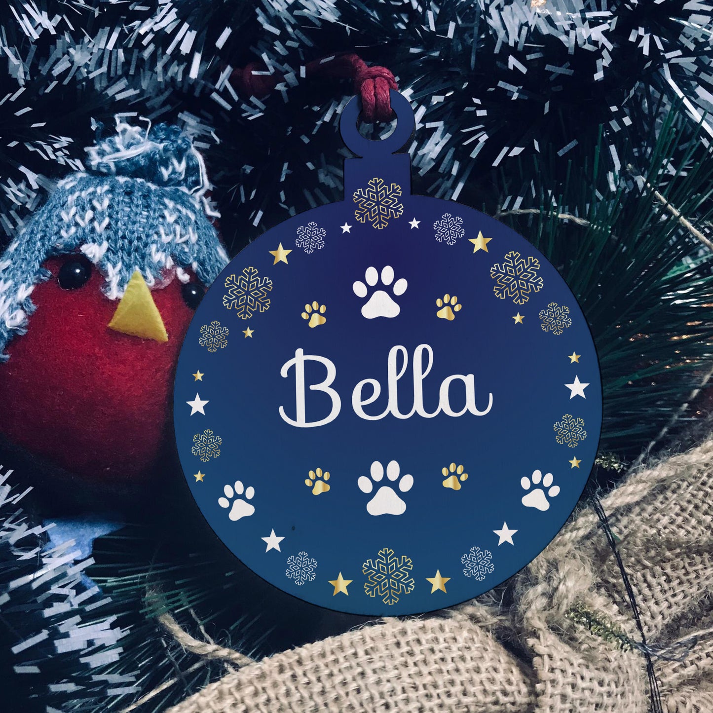 1st Christmas Bauble Personalised Dog Cat Christmas Decoration