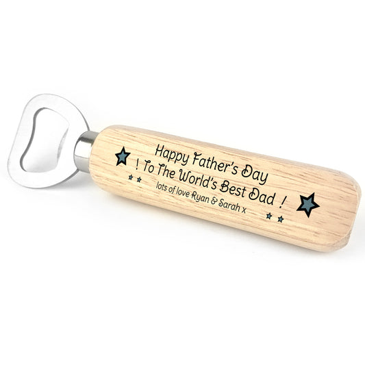 Personalised Dad Bottle Opener Gift For Fathers Day Gift For Him