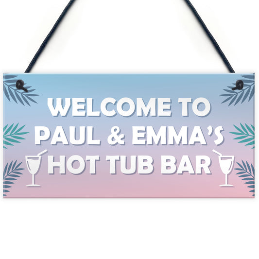 Personalised Hot Tub Accessories Novelty Hot Tub Decor Sign Gift