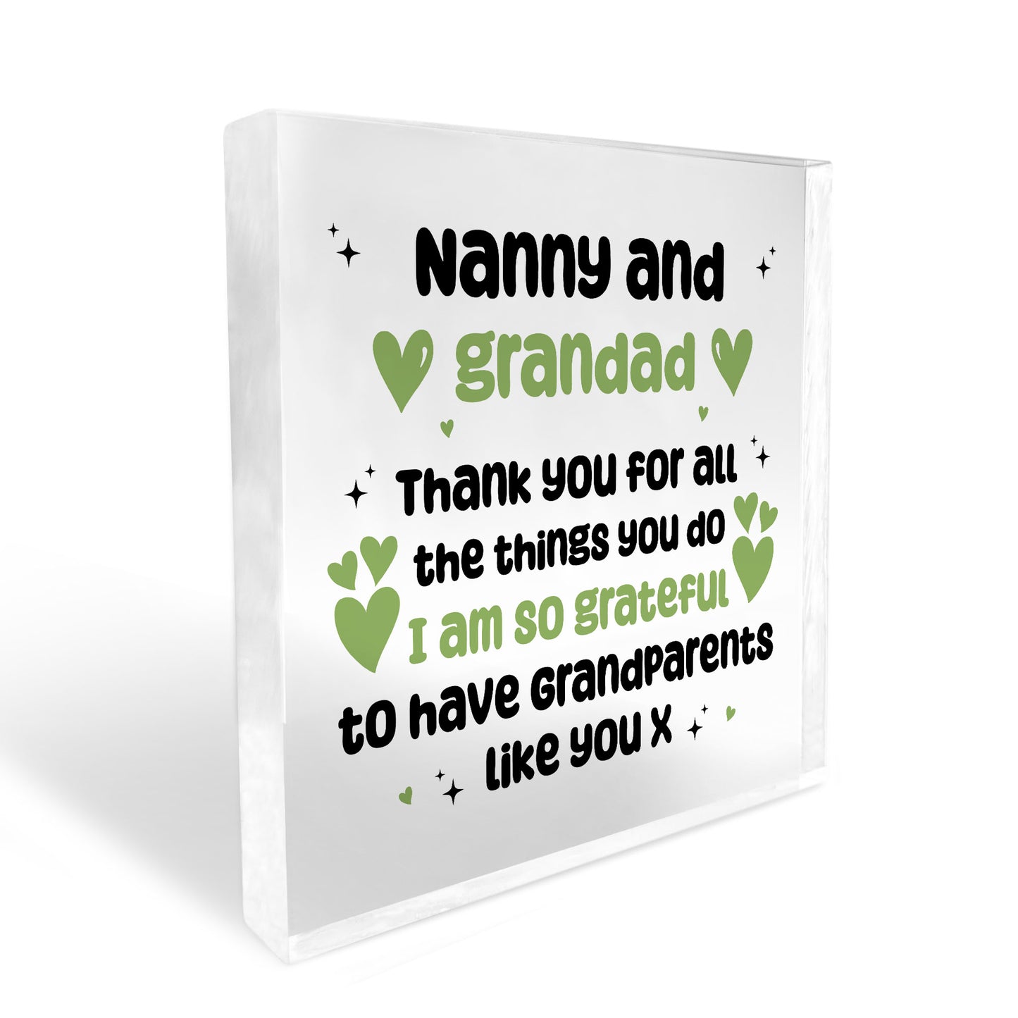 Nanny And Grandad Gift Plaque Christmas Birthday Gifts For Nanny