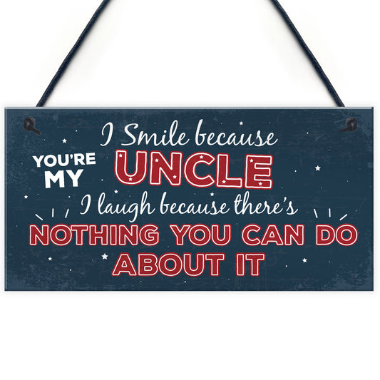Funny Uncle Birthday Gifts Presents Hanging Plaque Keepsake Gift