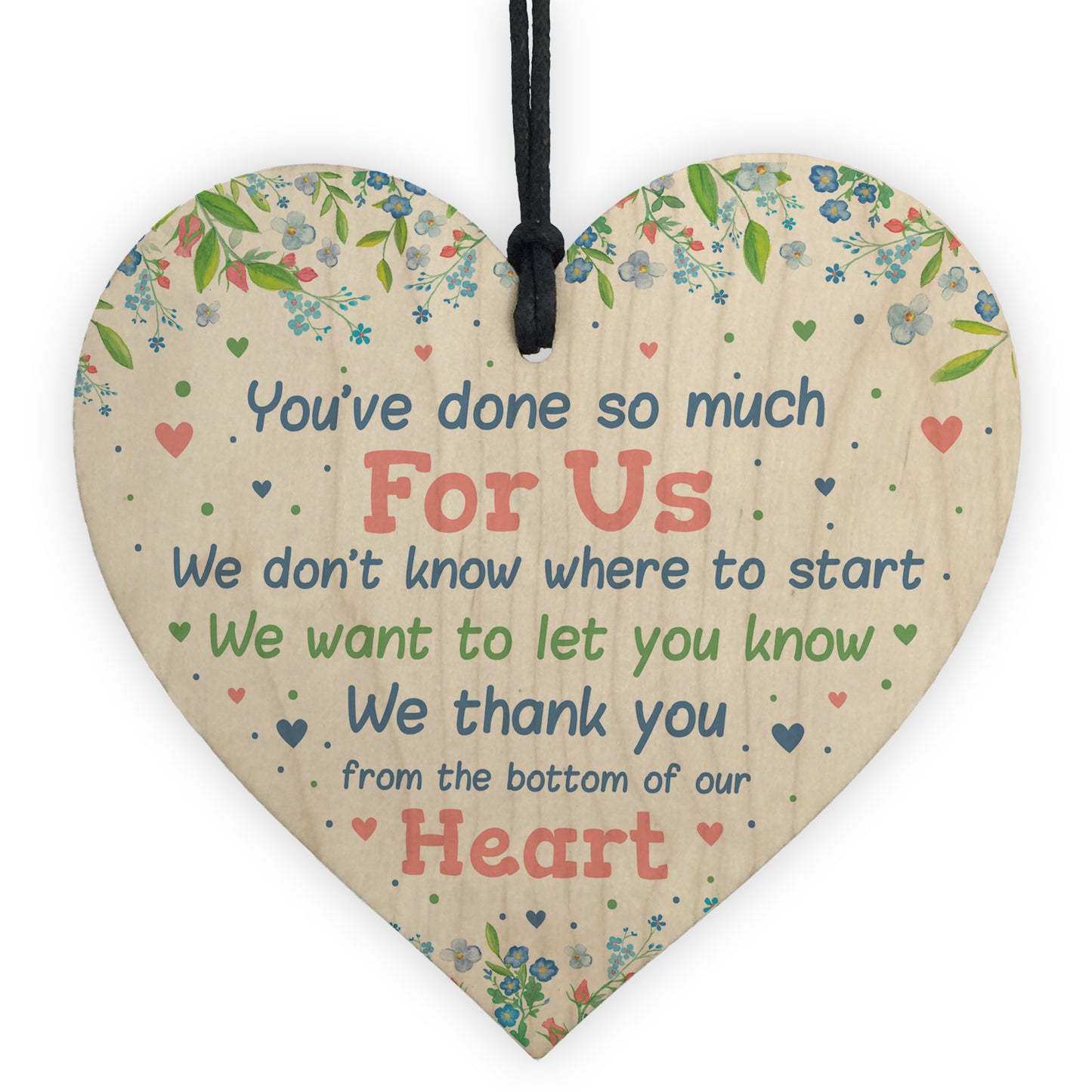 Thank You Gift Wood Heart For Teacher Assistant Nursery Gifts