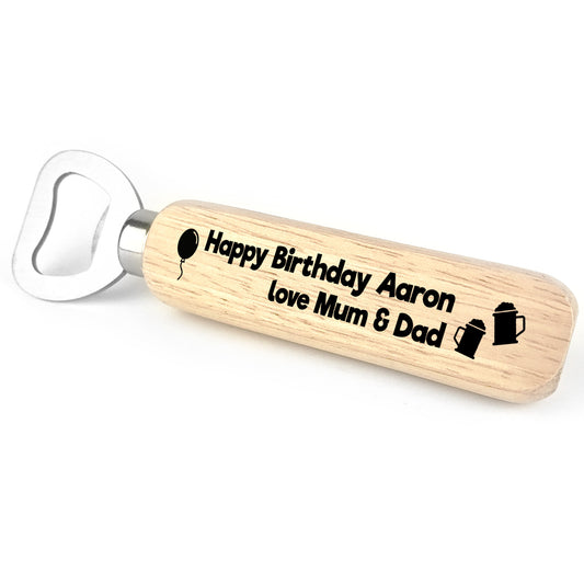 18th 21st 30th Birthday Gift For Son PERSONALISED Bottle Opener