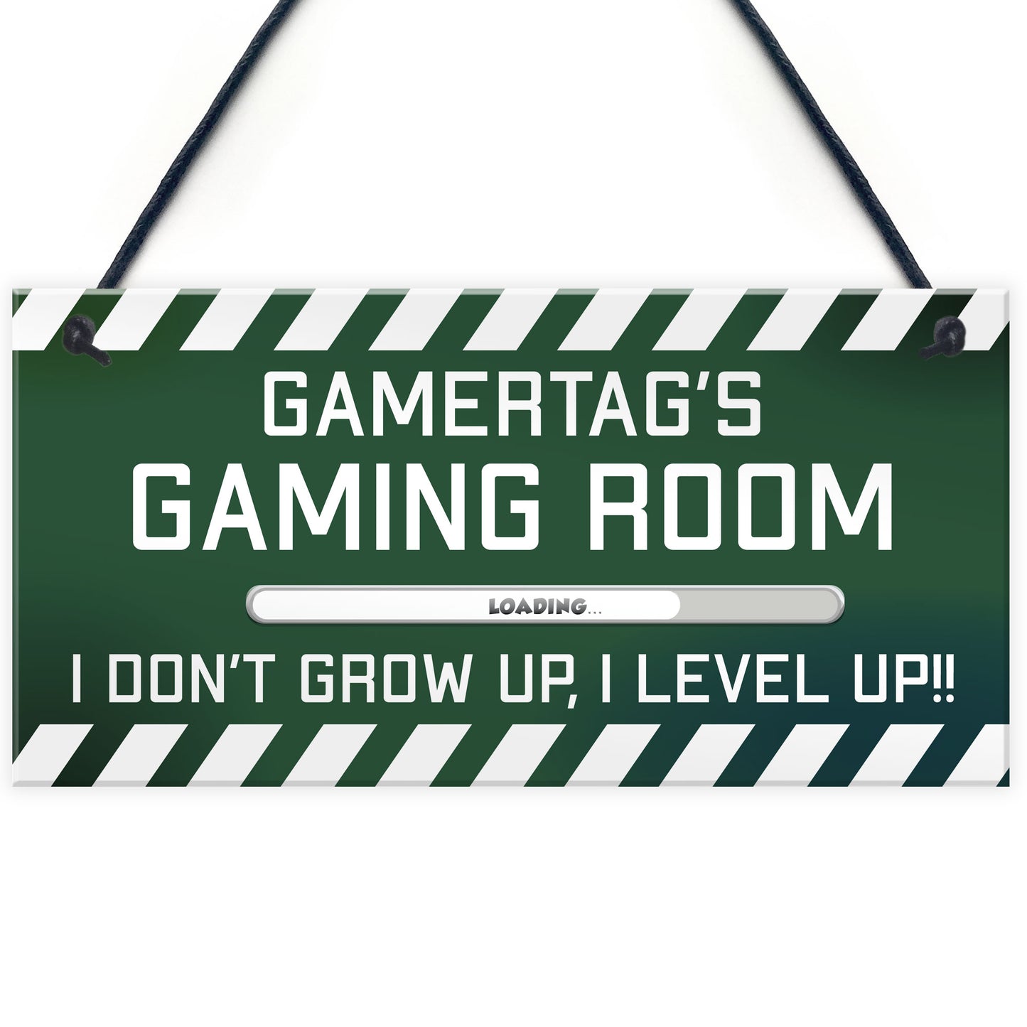 PERSONALISED Gamertag Sign Gaming Room Boys Bedroom Sign