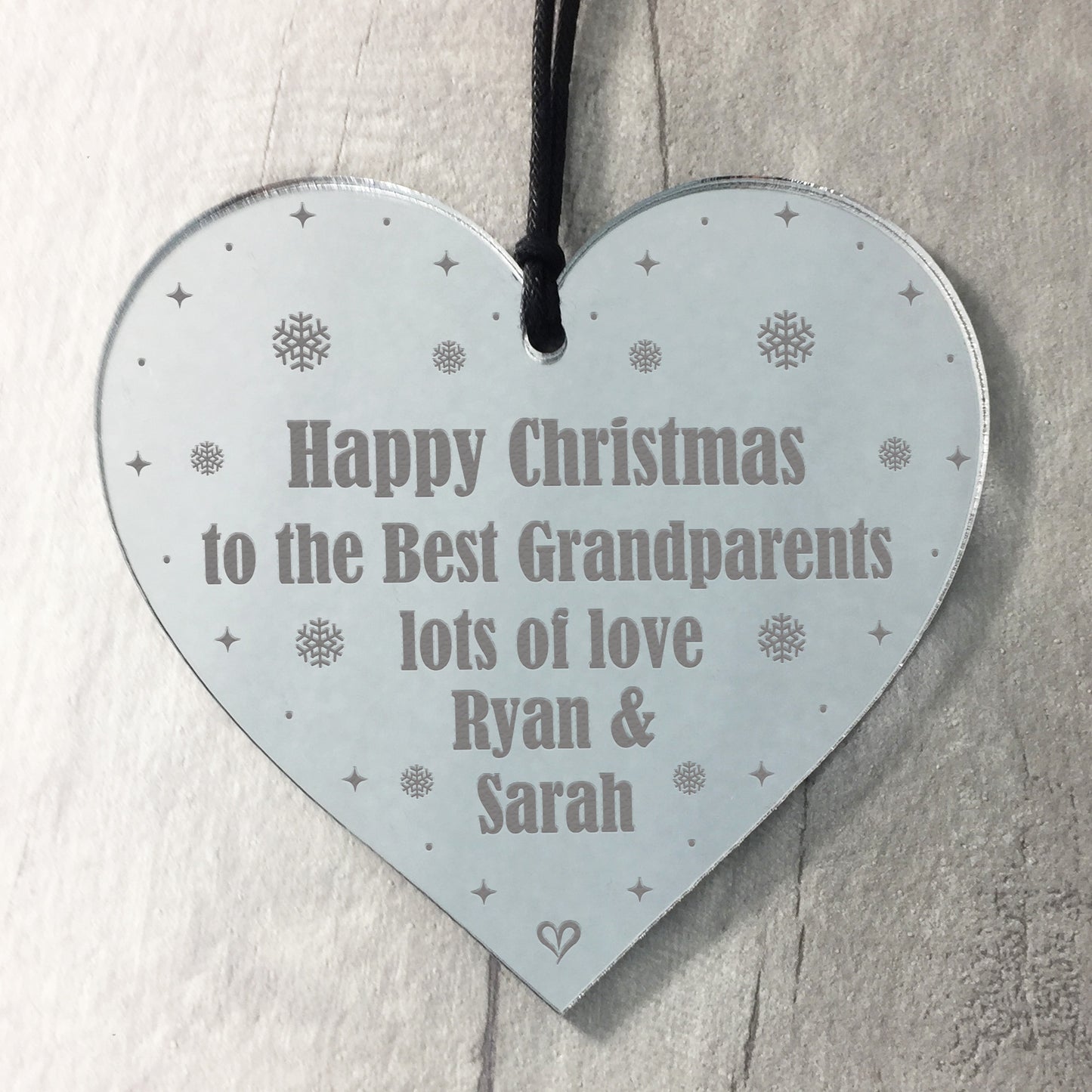 Special Christmas Gift For Grandparents Personalised Engraved