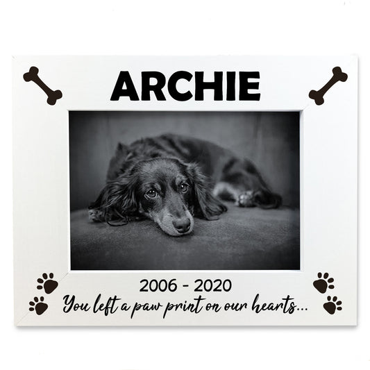 Memorial Photo Frame For Dog Personalised Photo Frame Keepsake