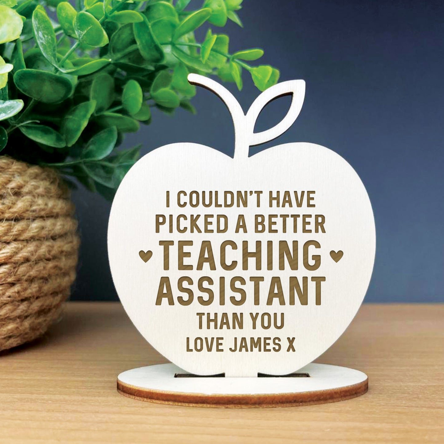 Thank You Gift Teaching Assistant Gifts Personalised Apple