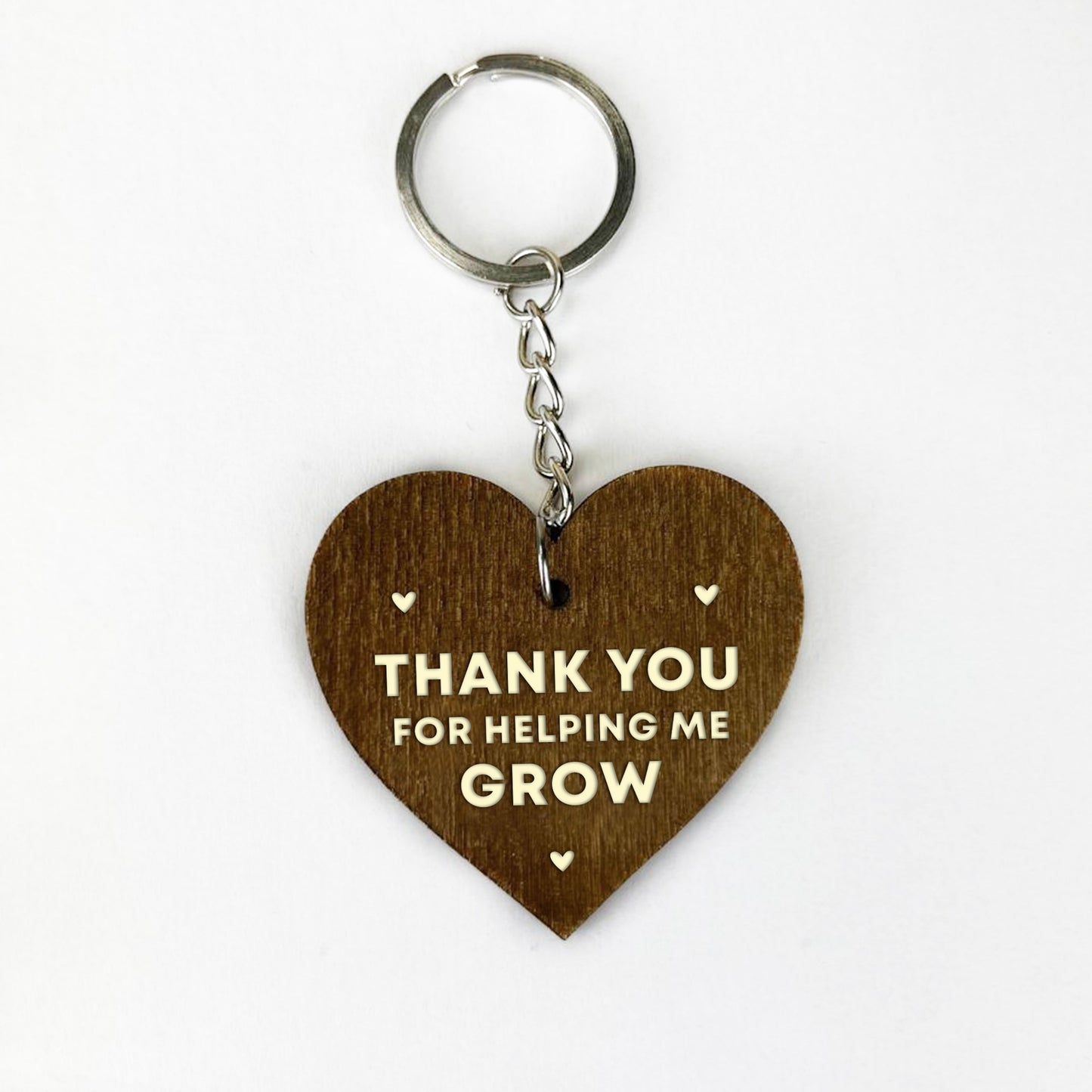 Teacher Appreciation Keyring Gift Wood Heart Teacher Gifts