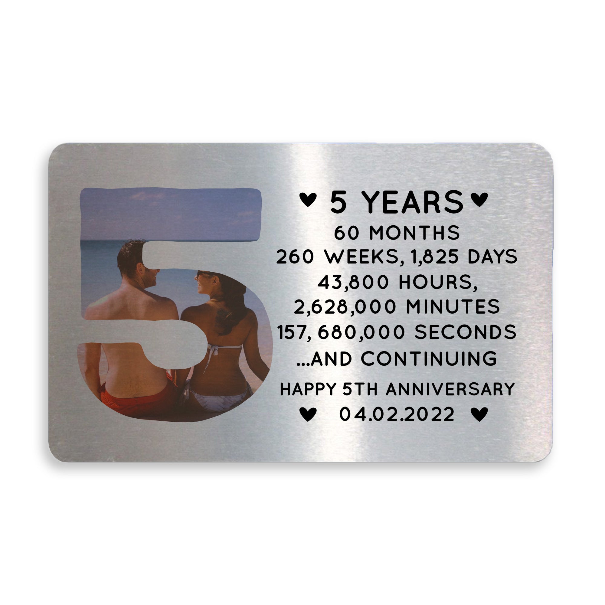 Buy 5th Anniversary Picture Clip Frame, Gifts for Couple 5th Anniversary, Wife  5th Wedding Anniversary Present from Husband, Gifts for Him/Her Wood  Anniversary, Five Years Down Forever to Go Online at desertcartINDIA