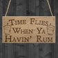 Havin Rum Funny Alcohol Man Cave Home Bar Pub Hanging Plaque