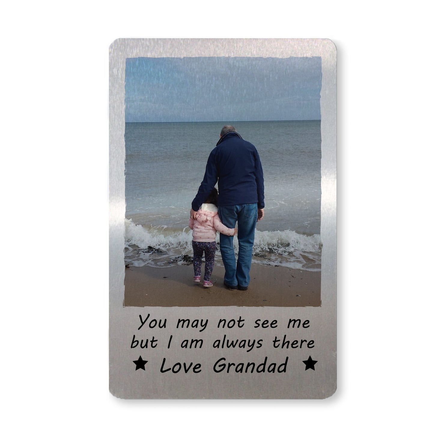 Memorial Gift Personalised Metal Card In Memory Gift