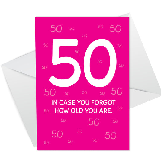 50th Birthday Cards For Women Sister Daughter Funny 50th Card