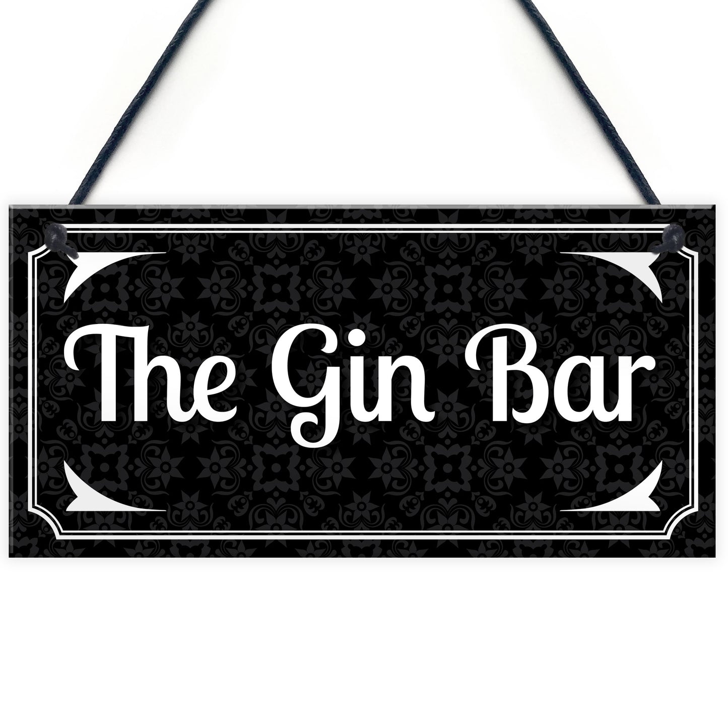 Vintage The Gin Bar Wall Plaque Home Bar Gift Man Cave Signs