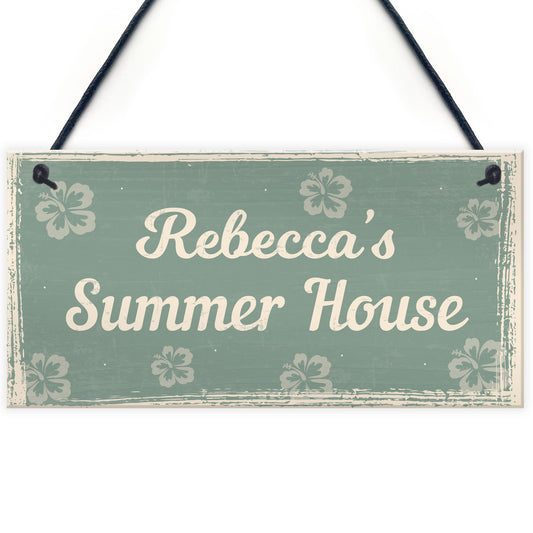 PERSONALISED Summer House Sign Summerhouse Accessories