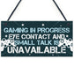 Funny Gaming Door Sign Novelty Gamer Gifts Accessories Gift Son