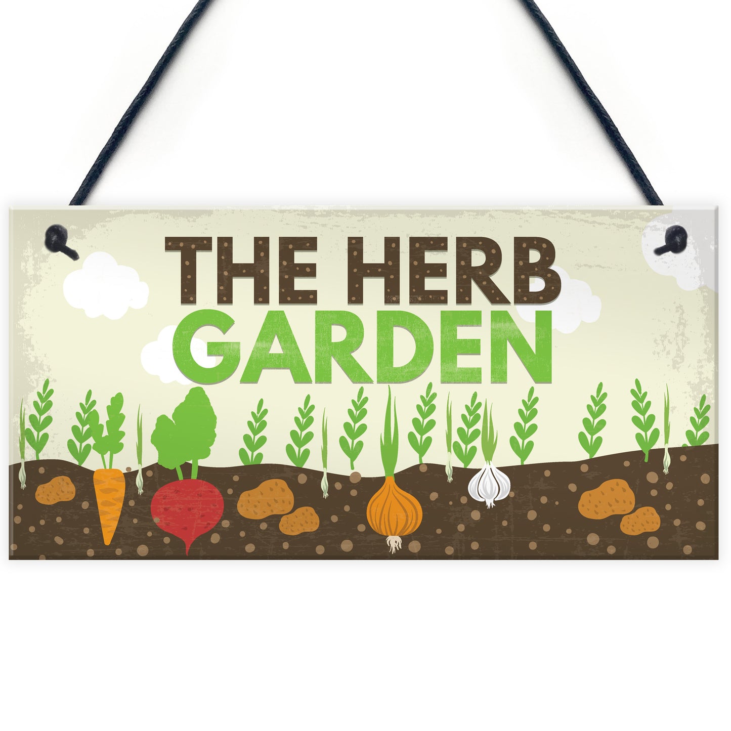 Herb Garden Hanging Sign SummerHouse Garden Shed Plaque