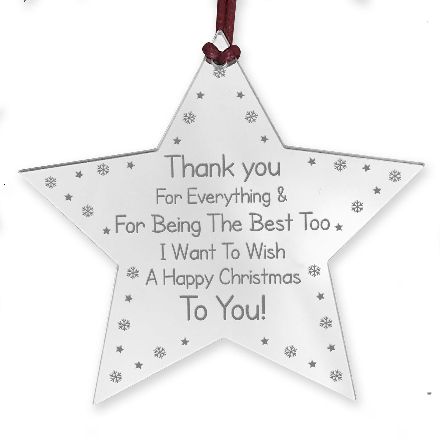 Special Thank You Gift For Teacher Assistant Engraved Star