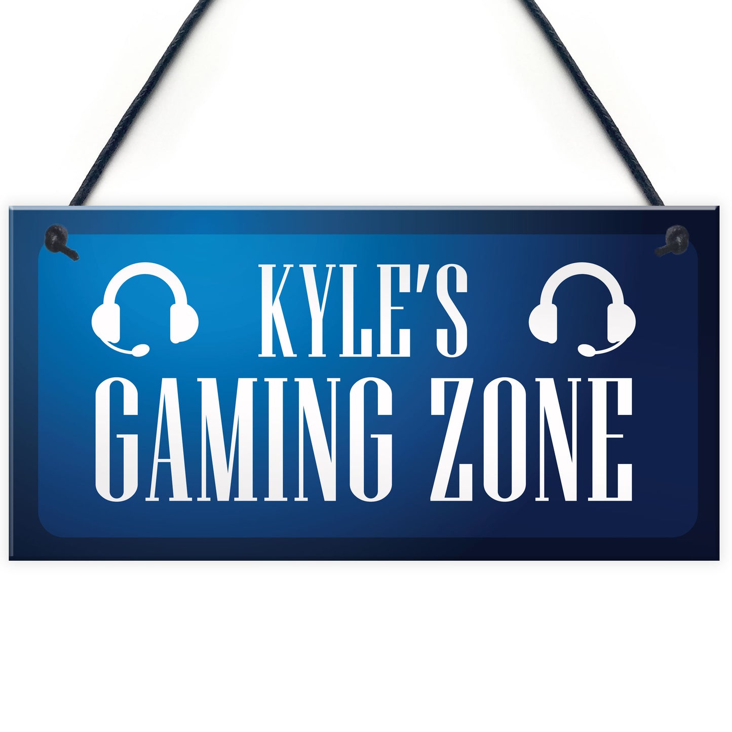 Personalised Gaming Zone Sign Gift For Boys Bedroom Novelty Gift