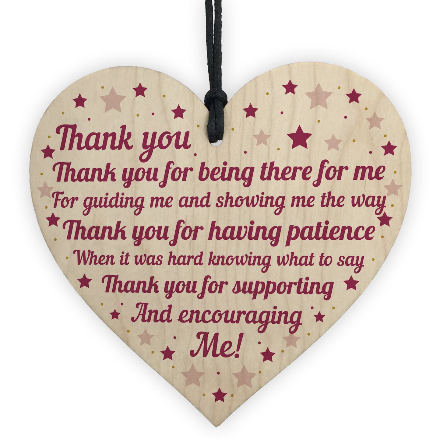 Thank You Gift Plaque FriendshipTeacher Mum Dad Mothers Day