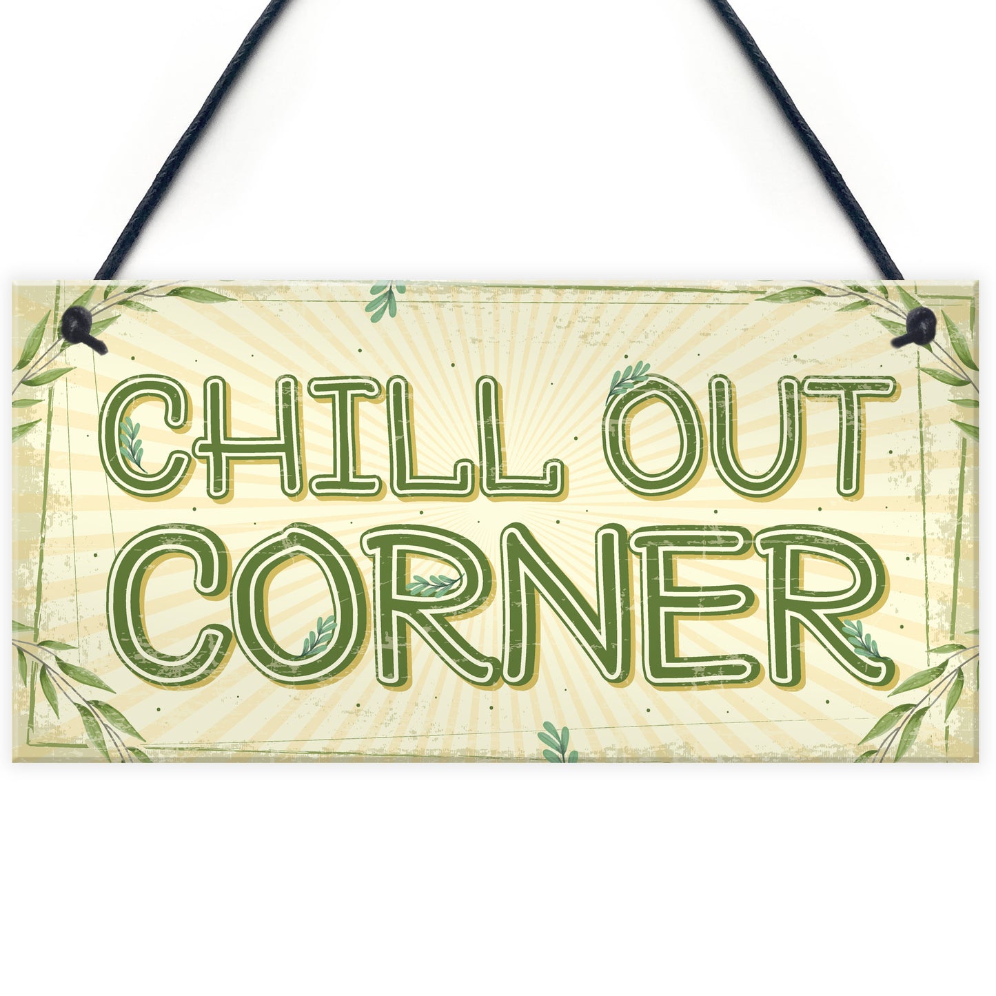 Chill Out Corner Man Cave Shed SummerHouse Sign Hot Tub Gift