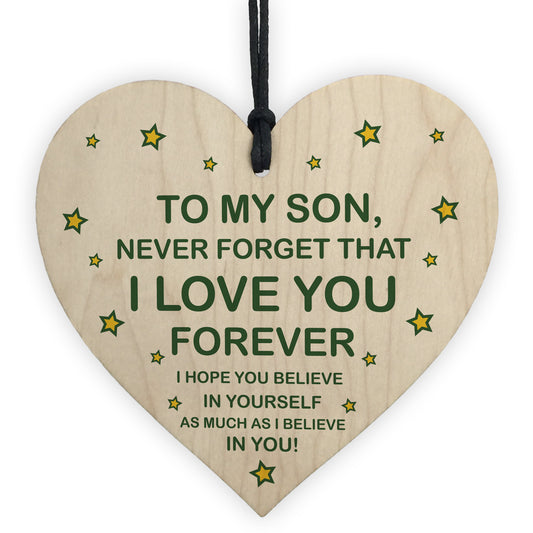 Special Gift For Son Wood Heart Son Birthday Gift Novelty Gift