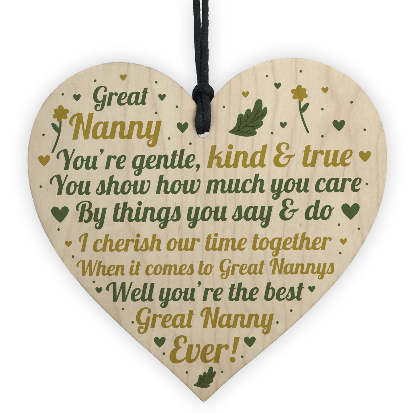 Gifts For Nanny Heart Great Nanny Birthday Christmas Card Gift