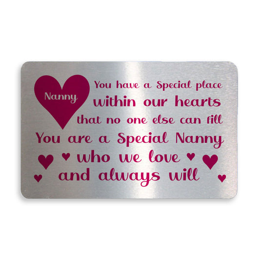 Nanny Gift For Birthday Mothers Day Wallet Card Gift Thank You