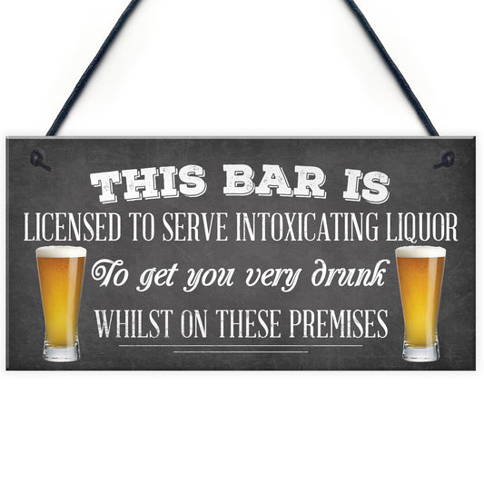 Pub Home Bar Licensee Sign Man Cave Plaque Shed BBQ Garden Sign