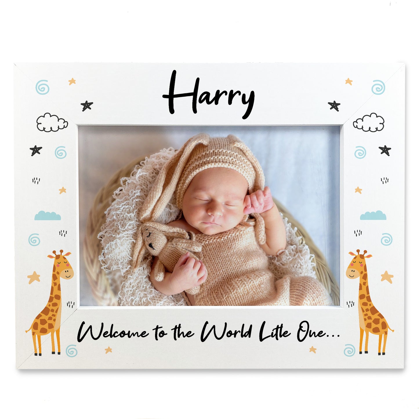 Personalised Baby Gift Photo Frame Welcome To The World