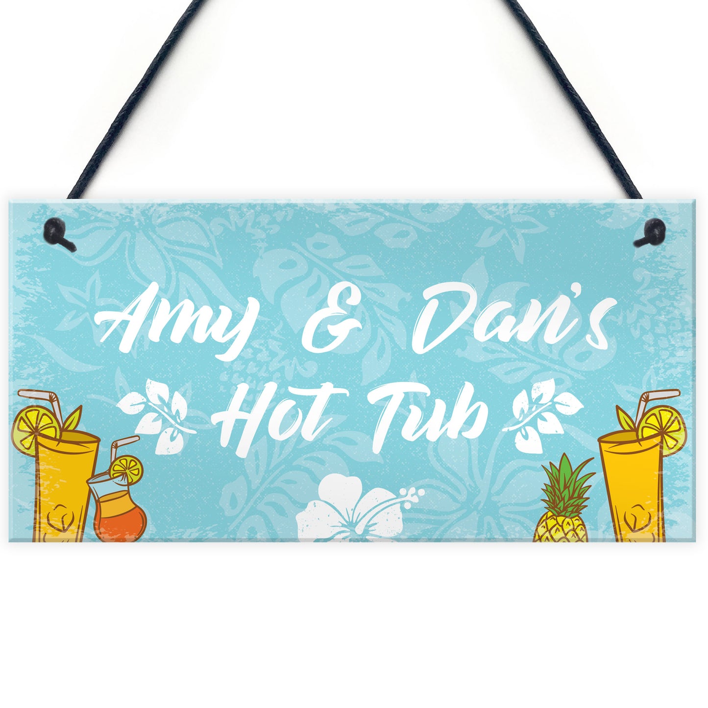 Personalised HOT TUB Accessories Novelty Hot Tub Plaque Garden