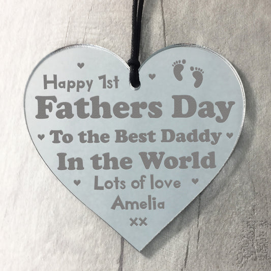 Personalised 1st Fathers Day Gift For Dad From Daughter Son