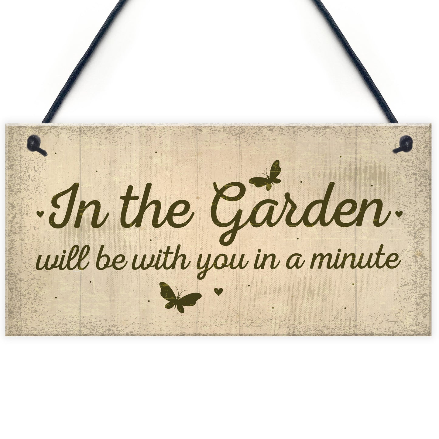 In The Garden Novelty Door Plaque Summer House Sign Garden GIFT