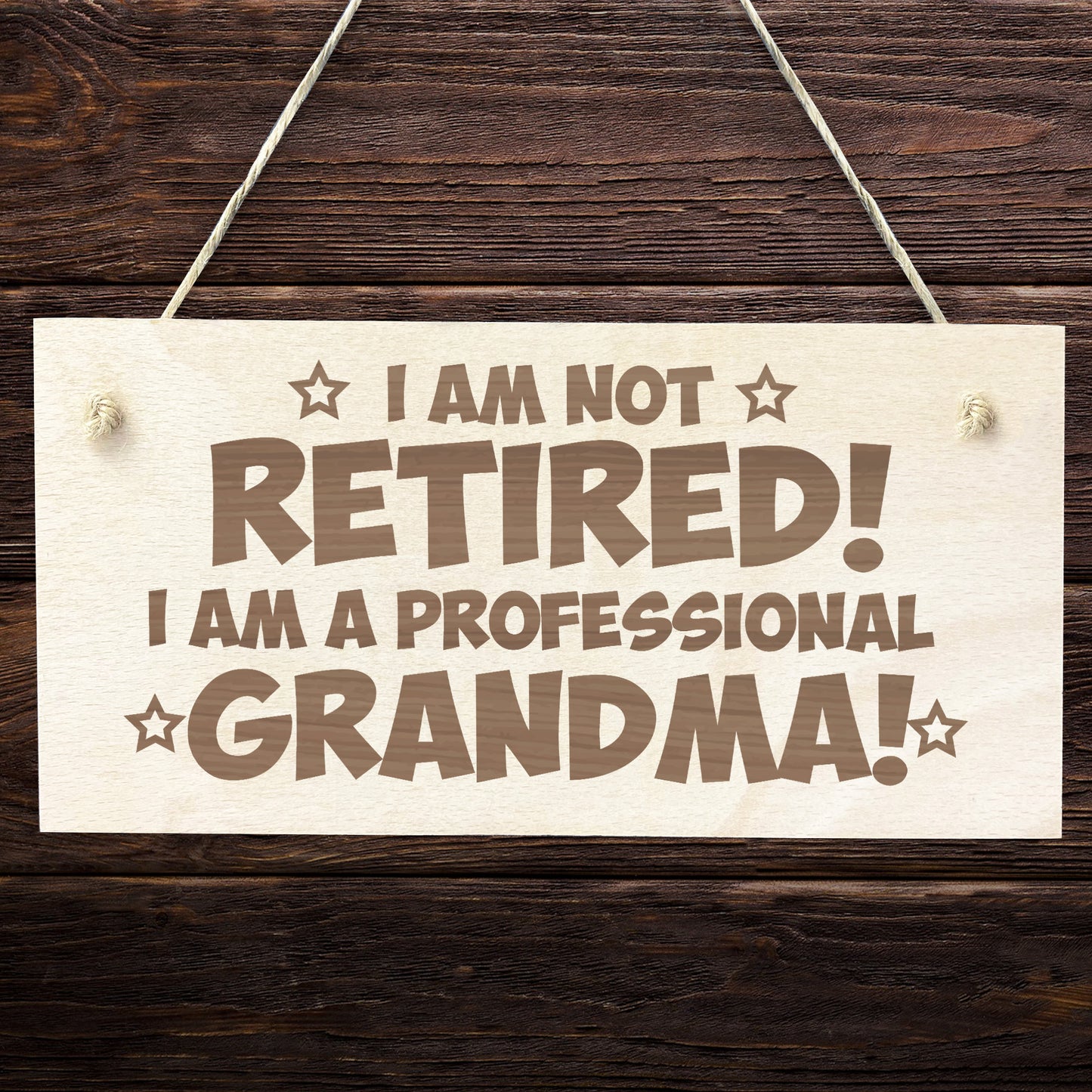 Funny Grandma Gifts Wooden Engraved Plaque Birthday Christmas