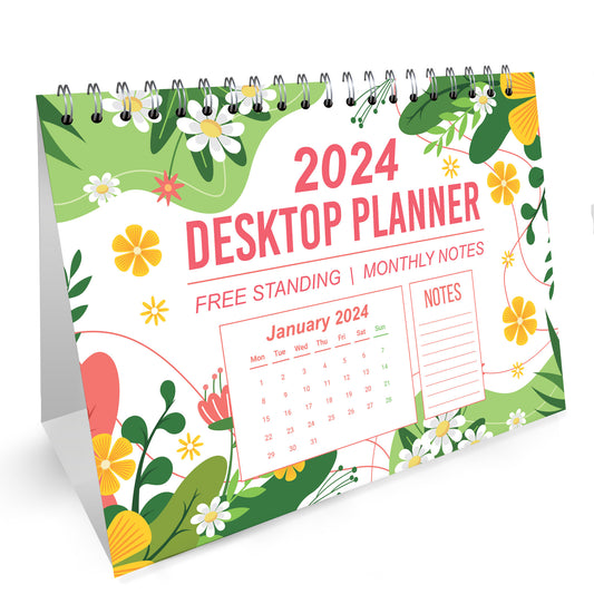 2024 Desk Calendar Planner Month To View Calender For Home