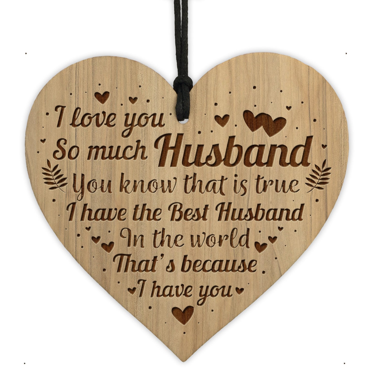 Gift For Husband Birthday Christmas Anniversary Engraved Heart