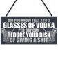 Funny Alcohol Gift Home Bar Sign Vodka Garden Pub Shed Plaque