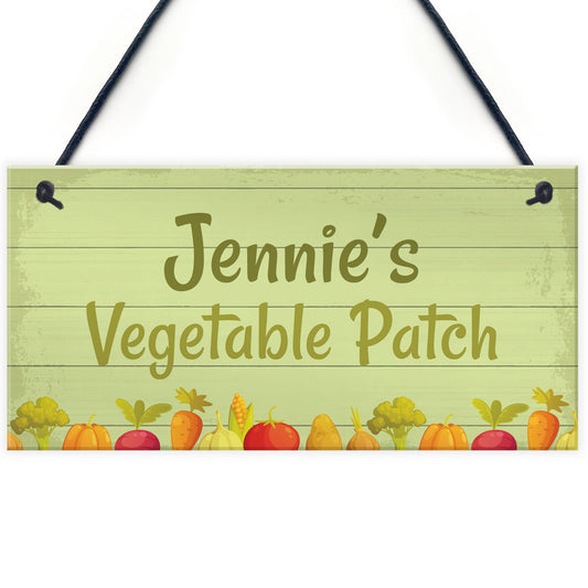 PERSONALISED Vegetable Patch Sign Garden Sign Summerhouse Sign