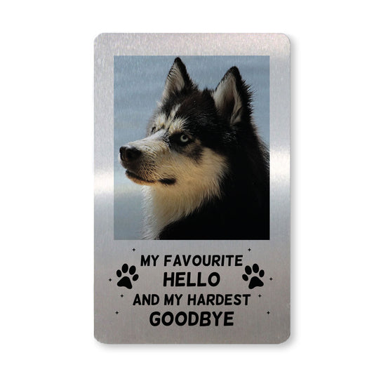 Personalised Memorial Gift For Pet Family Wallet Insert Dog Gift