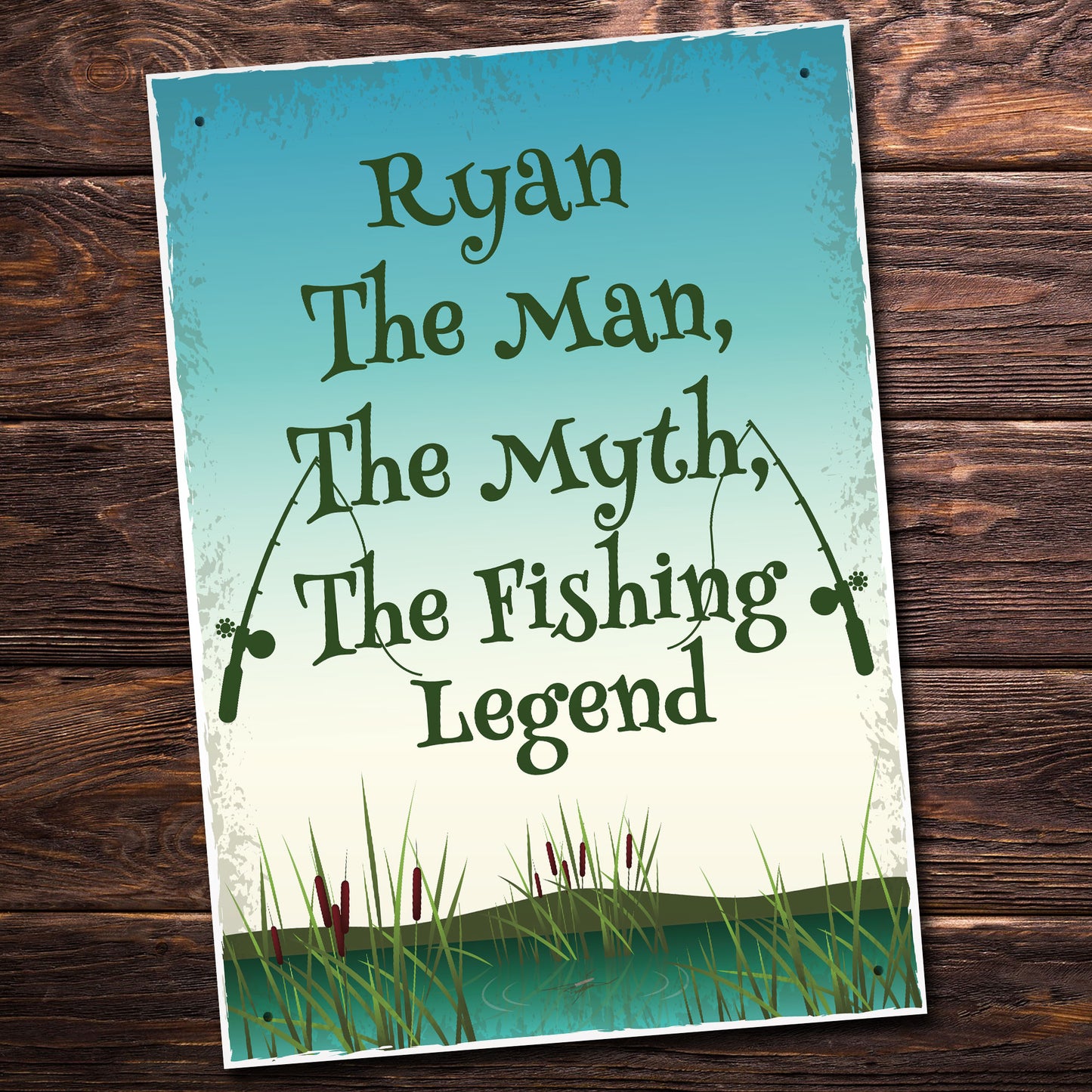 Personalised Fishing Sign Funny Fishing Gift For Fisherman Gift