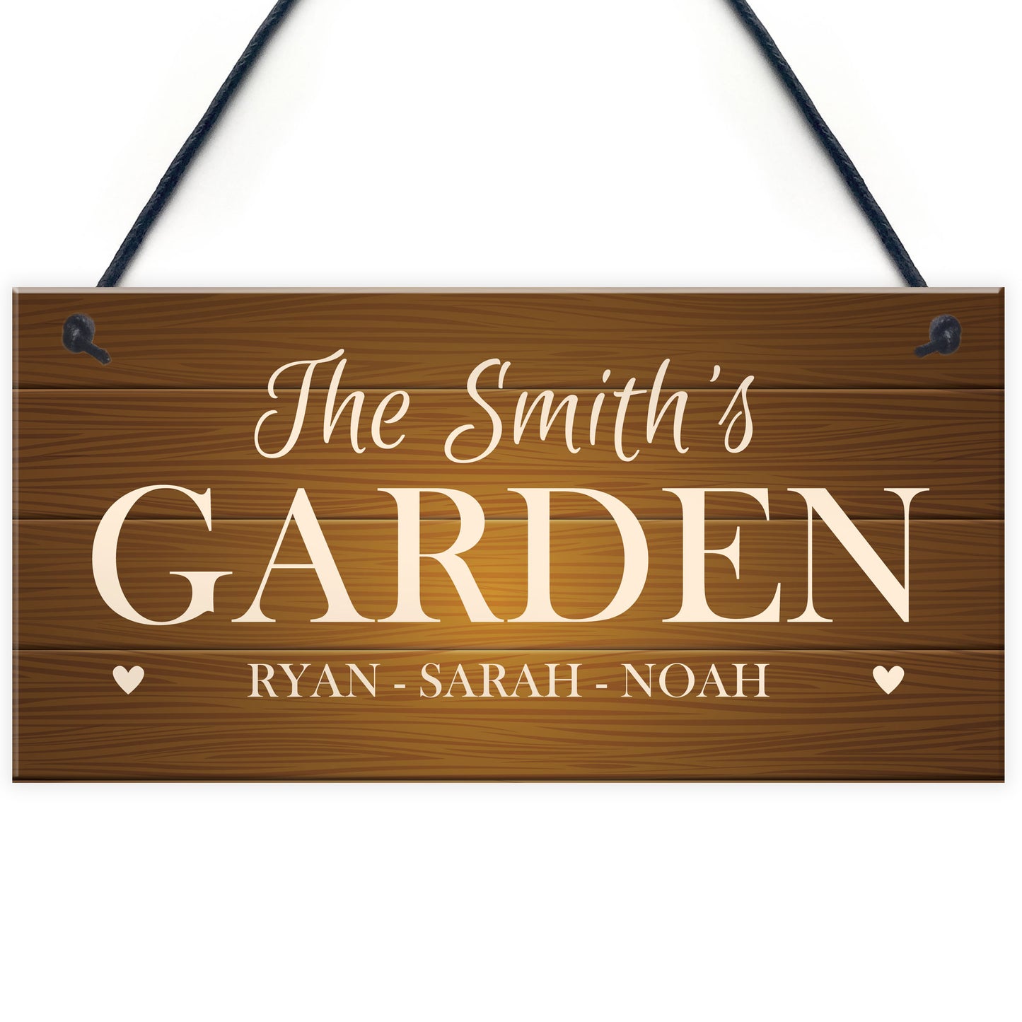 Garden Signs And Plaques Hanging Door Wall Sign Personalised