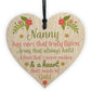 Nan Birthday Gifts Nanny Gran Grandma Grandad GIFT Heart Sign