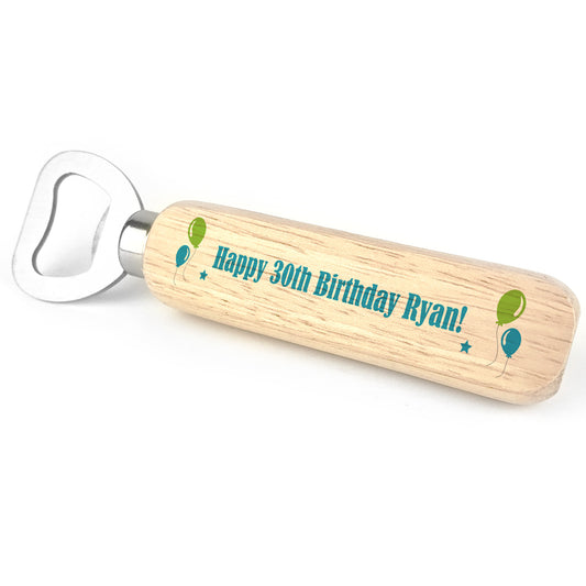 Novelty Birthday Gift For Him Bottle Opener Personalised 18th