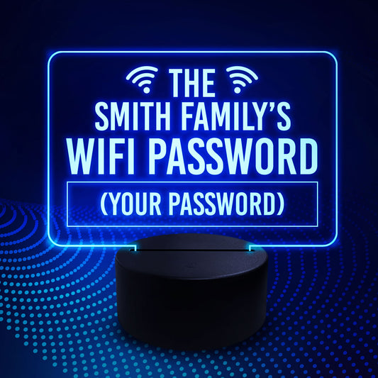 Personalised Wifi Password Neon LED Sign Home Internet Plaque