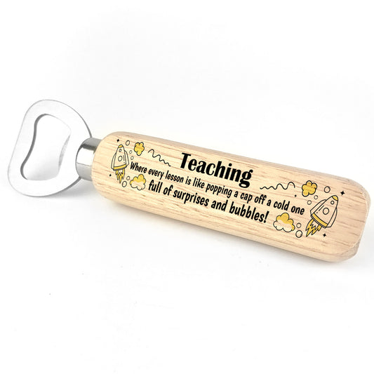 Teacher Gift Wood Bottle Opener Teacher Thank You Gifts School