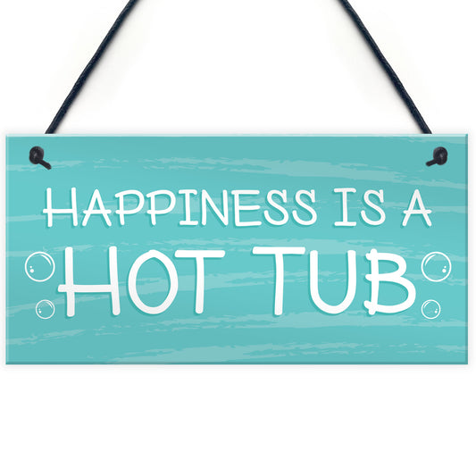 Novelty Hot Tub Sign Hanging Garden Summerhouse Plaque
