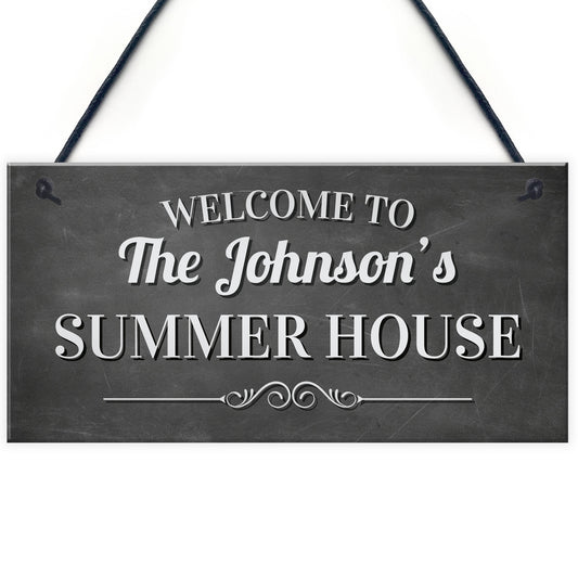 PERSONALISED Summerhouse Sign For Garden Outside Hanging