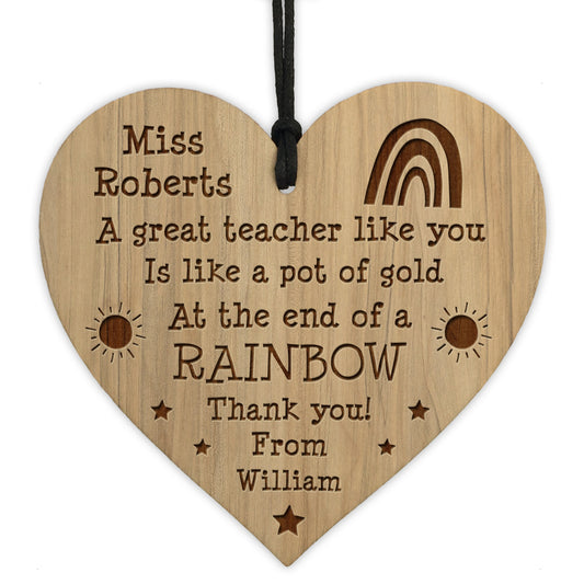 Teacher Gifts For Christmas Thank You Gift For Teacher Heart