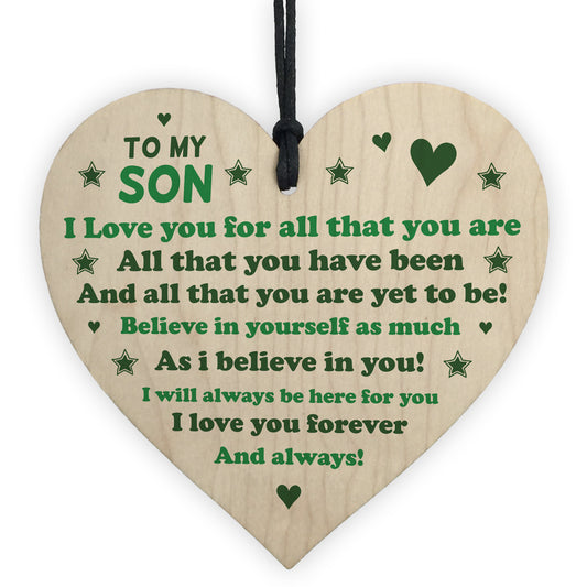 Novelty Son Gifts From Dad Mum 18th 21st Birthday Gift Heart