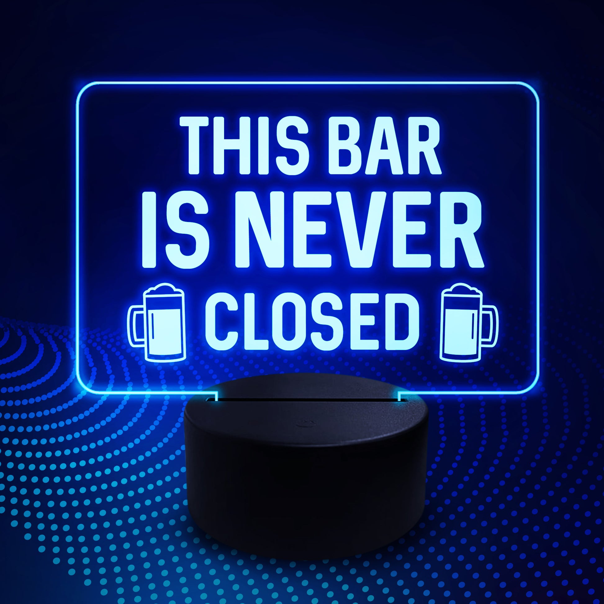Neon Bar Signs Cocktail LED Standing Plaque Personalised Pub