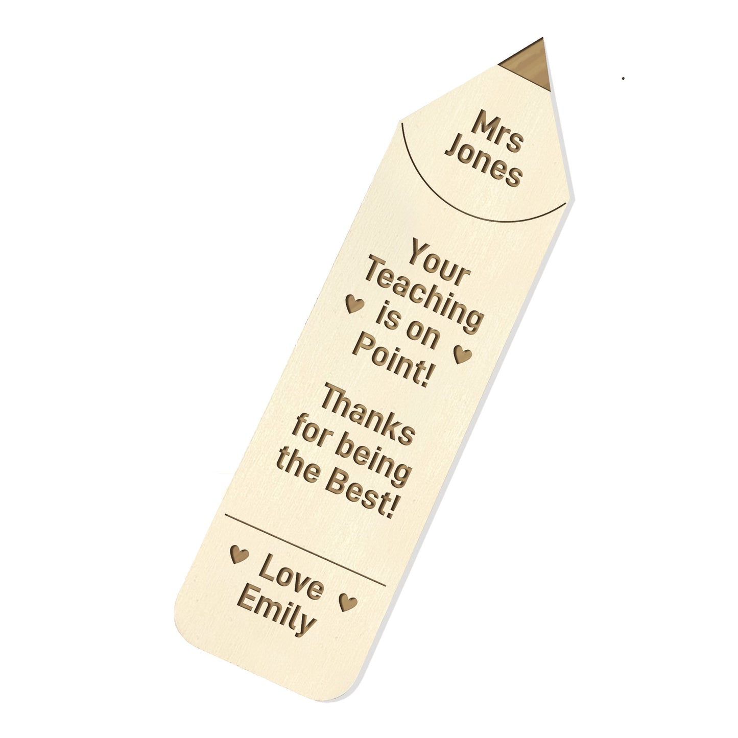 Thank You Gifts For Teacher Wood Bookmark School Nursery